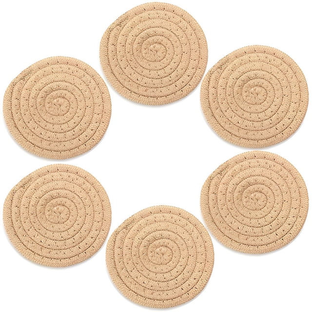 Manteles individuales resistentes a las manchas Bearachild 6 uds color caqui