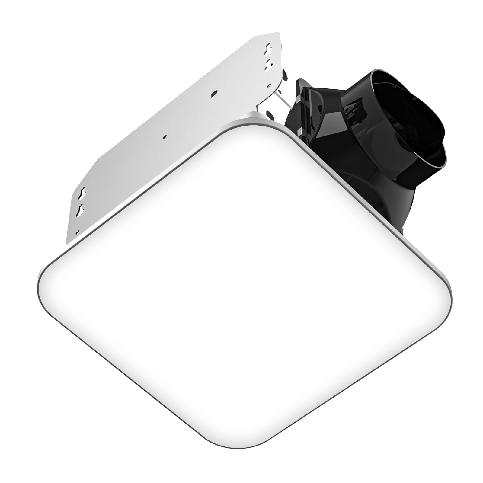 Bathroom Exhaust Fan with Light，1.0 Sones Bathroom Vent with Light，110 CFM 43W 1200LM Ceiling Mount Shower Ventilation Exhaust with Light，Bathroom Fan LED Light 3000K/4000K/5000K