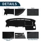thumbnail image 3 of Cubierta de tablero Unique Bargains para camioneta Ford F150 antideslizante | Alfombrilla de cubierta de tablero para consola central negra 1 pieza, 3 of 5