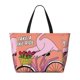 thumbnail image 2 of Fotbe Flamingo Riding a Bicycle Bolsa de Viaje para Playa - Resistente al Agua, Bolsa Tote de Gran Capacidad y Ligera con 7 Bolsillos para Mujeres y Hombres, 2 of 7