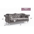 thumbnail image 6 of Modern Simple Fabric Sofa 220cm with Soft Velvet Cover and Durable Hardwood Frame, 6 of 6