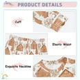 thumbnail image 4 of Christmas Gingerbread House Cotton Pajamas 2 Piece Set Sleepwear Soft and Comfortable Homewear Nightwear, 4 of 7