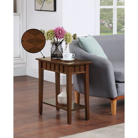 Convenience Concepts Dennis End Table with Shelf, Espresso