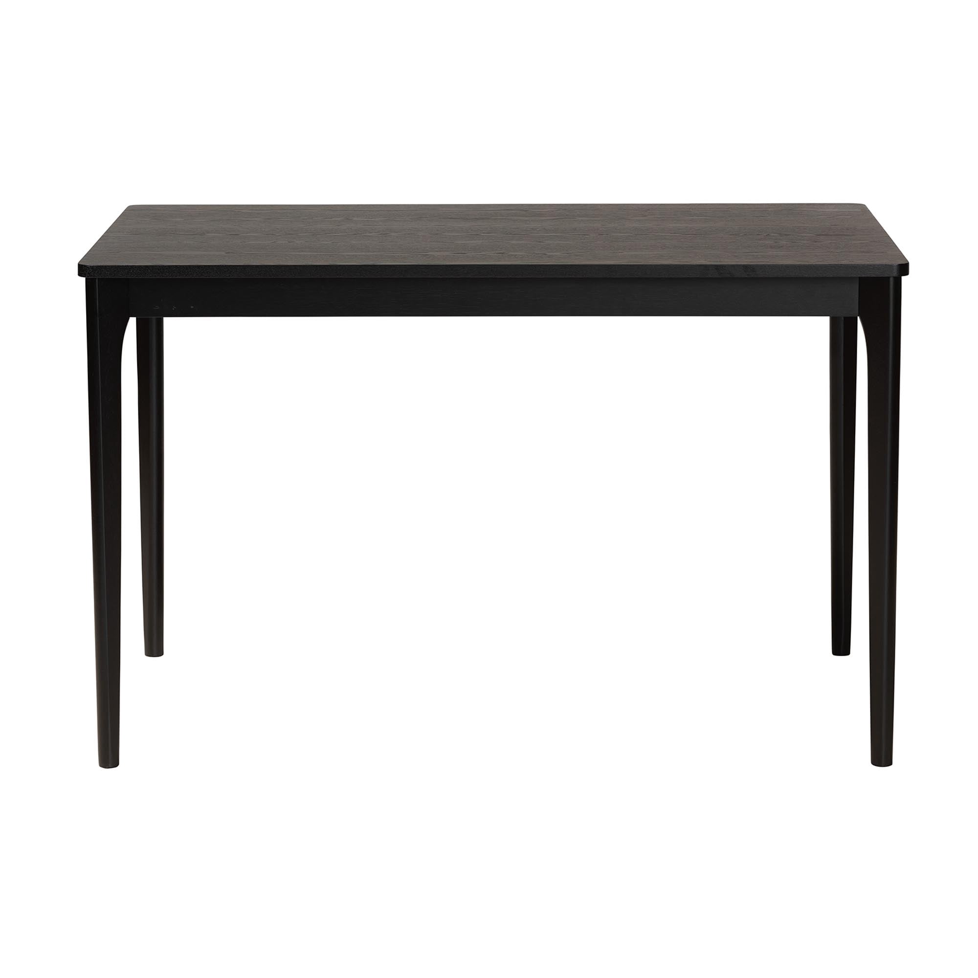 Baxton Studio Sherwin Mid-Century Modern Black Finished Wood Dining Table