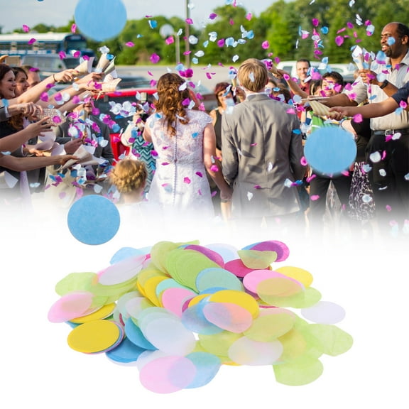 Masteelf Colorful Wedding Confetti Paper for Table Decoration Party Invitations 50g Assorted Color 2.5cm