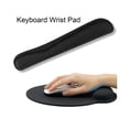 thumbnail image 3 of 1 Set Keyboard Wrist Pad Waterproof Ergonomics Design Breathable Super Soft Support Wrist Rubber Mouse Cushion with Keyboard Wrist Pad Set - Black Round, 3 of 5