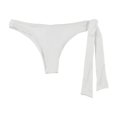 thumbnail image 1 of Tavik Womens Goldie Side Tie Bikini Swim Bottom whiteribbed XS, 1 of 2