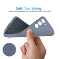 thumbnail image 6 of Tekcoo for Samsung Galaxy S23 FE/S23 FE Fan Edtion 6.4" Case, Upgraded Silicone Phone Case with [1 Pack Glass Screen Protector], Soft Anti-Scratch Microfiber Lining Inside,Gray, 6 of 11