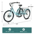 thumbnail image 2 of Viribus 26" Electric Tricycle for Adults with 7 Speeds 36V 13Ah Battery 350W Motor UL 2271 Green, 2 of 12