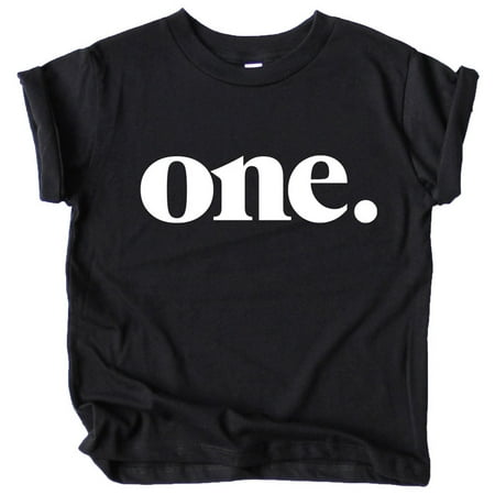 

Bold One 1st Birthday Shirt for Baby Girls First Birthday Outfit Black Shirt
