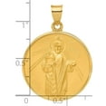 thumbnail image 4 of 14k Polished and Satin Solid St Jude Thaddeus Medal, 4 of 4