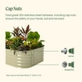 thumbnail image 2 of Vego Garden 2 x 6 ft Self-Watering Planter Raised Garden Bed Kits-Olive Green, 2 of 6