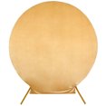 thumbnail image 6 of Efavormart 7.5ft Metallic Champagne Soft Velvet Round Backdrop Stand Cover, Fitted Wedding Arch Cover - 2-Sided, 6 of 6