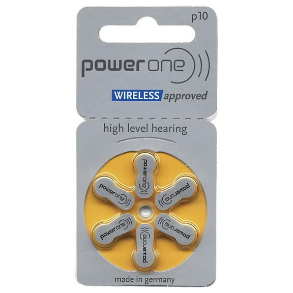 PowerOne Size 10 Hearing Aid Batteries - 50 x 6 Packs = 300 pcs.