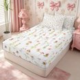 thumbnail image 3 of Manfei Rustic Wildflower Zipper Full Size Comforter Sets with Fitted Sheet and 2 Pillowcases,Cottagecore Blossom Zipper Bedding Set,Reversible, 3 of 7