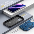 thumbnail image 5 of Case for iPhone 16,Military Grade [Built-in Kickstand] Magnetic Dual-Layer Heavy Duty Shockproof Protection TPU+PC Phone Case for iPhone 16,6.1 Inch 2024 (Blue), 5 of 16