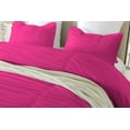 thumbnail image 3 of DNG Creations 5 Piece Ruched Pattern Duvet Cover 100% Egyptian Cotton, 800 TC- With Zipper Closure & Corner Ties ( Solid Hot Pink - California King ), 3 of 3