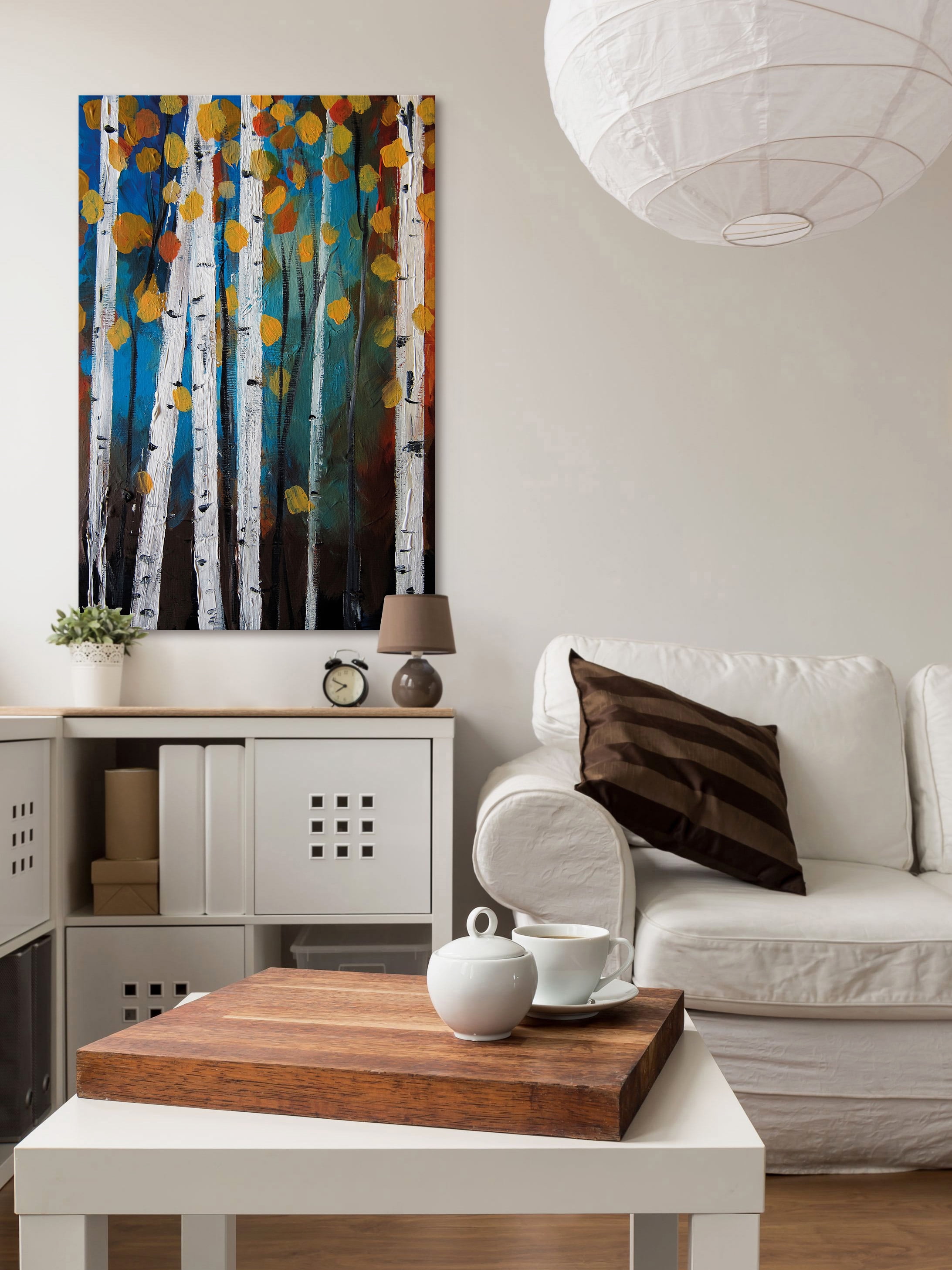 "Autumn Trees" Painting Print on Wrapped Canvas