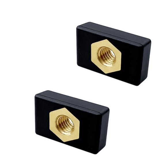 Soidarity Tuerca de tornillo para Kayak de latón, 2 piezas, desmontable, reutilizable, M6, Rectangular, reemplazo anticorrosivo, accesorios para Pescar