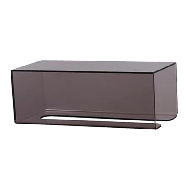 Portarrollos de papel higiénico, caja de pañuelos para toallas de mano, montado en la pared, sin perforaciones, ahorra espacio Negro S