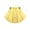 Gold, variant on renvena Kids Girls Metallic Irregular High-Low Flared Skater Skirt Athletic Scooter Dance Skirts