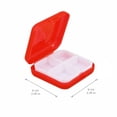 thumbnail image 3 of Pill Organizer 4 Compartment Pink Portable for Travel and Daily Use, 3 of 7