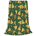 thumbnail image 2 of Pofeuu Pizza Print Ultra-Soft Micro Fleece Blanket,for Bed Or Sofa,All Season Throw Blankets Flannel Blanket-80"x60", 2 of 7
