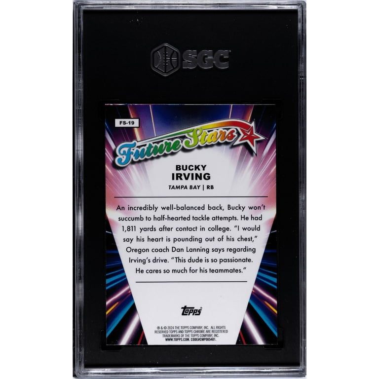 2024 Topps Chrome Future Stars Bucky Irving #FS-19 RC SGC 8