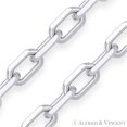 thumbnail image 2 of 1.6mm D-Cut Anchor Cable Link Chain Necklace in .925 Sterling Silver w/ Rhodium, 2 of 2