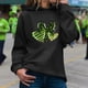 thumbnail image 2 of WILLBEST Sudadera de Mujer, Moda Femenina, Día de San Patricio, Temática Verde, con Estampado, Bolsillo, Manga Larga, con Capucha, Top, Sudadera 1592 Mediana, 2 of 4
