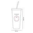 thumbnail image 2 of Vaso de plástico doble pared y popote -pride, 2 of 7