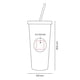 thumbnail image 2 of Vaso de plástico doble pared y popote -pride, 2 of 7