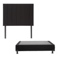 thumbnail image 1 of Box Base Cama Matrimonial + Cabecera Argos Negro Dicasa  Argos Black, 1 of 7