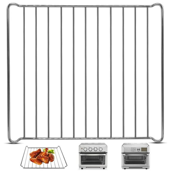 Replacement Air Fryer cooling rack for Cuisinart TOA-70 65 60 Air Fryer Convection Toaster Oven, 12.4''*11'' Air Fryer Stainless Steel Wire Rack Basket Tray Accessories Parts, Dishwasher Safes