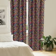 thumbnail image 2 of Ambesonne Colorful Curtains, Geometrical Abstract, Pair of 28"x63", Multicolor, 2 of 5