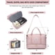 thumbnail image 3 of Bolsa de fin de semana FIUAIE para mujer con compartimento para zapatos, color rosa, 3 of 7