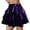 Purple, variant on Girls Metallic Skirts Dance Glitter Skinny Party 3 Layer Ruffle Mini Skirts Hot Pink, 5-6Y