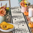 thumbnail image 4 of Fall Plaid Pumpkins Table Runner, Autumn Thanksgiving Kitchen Dining Table Decoration for Home Party Decor 13x90 Inches, 4 of 9