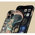 thumbnail image 4 of Transparent Mushroom Case Compatible with iPhone 12 Mini,Aesthetic Art Design Full Cover Protective Case, 4 of 5