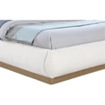 thumbnail image 2 of Maklaine Contemporary Rich Cream Finish Boucle Fabric Queen Bed, 2 of 10