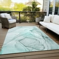 thumbnail image 6 of Addison Rugs Chantille Indoor/Outdoor Transitional Watercolors Teal Washable Rectangle Rug, 2'6" x 3'10", 6 of 6
