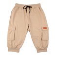 thumbnail image 4 of 3/4 Joggers for Men Multi Pockets Summer Drawstring Elastic Waist Outdoor 3/4 Cargo Sweatpant for Workout, 4 of 9