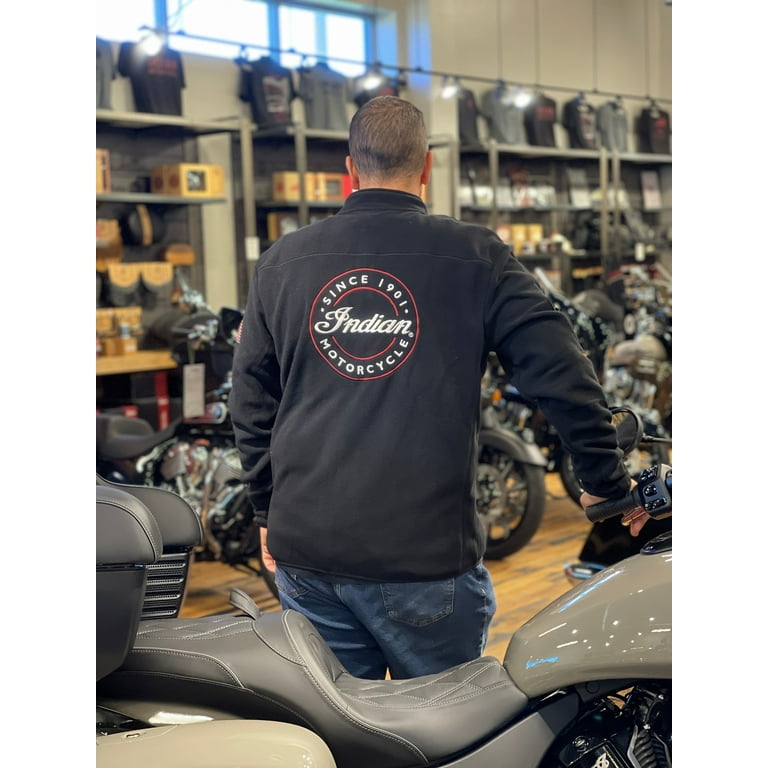 Indian Motorcycle Zip Thru Size L, Fleece Black Motorcycle Indian Motorcycle Zip Thru Size L, Fleece Black Motorcycle