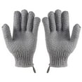 thumbnail image 1 of cLEEDY Guantes exfoliantes de baño Exfoliante - 4 piezas (2 pares) Guantes exfoliantes alargados y grandes para masaje de spa de ducha - Manoplas exfoliantes exfoliantes para cuerpo cara mano urple y, 1 of 1
