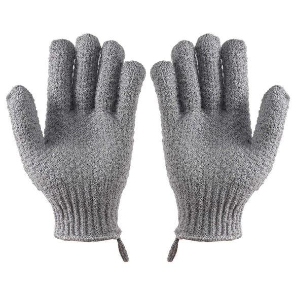 cLEEDY Guantes exfoliantes de baño Exfoliante - 4 piezas (2 pares) Guantes exfoliantes alargados y grandes para masaje de spa de ducha - Manoplas exfoliantes exfoliantes para cuerpo cara mano urple y