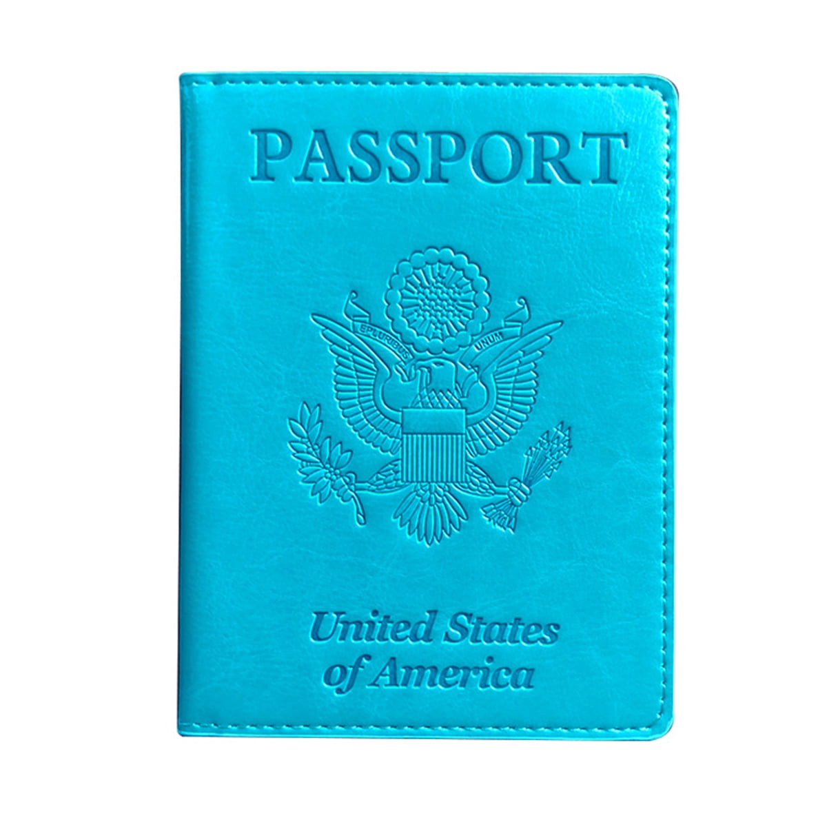 WALNEW Passport and Vaccine Card Holder RFID Blocking Passport Holder Cover Case with Vaccine Card Slot B-Darkbluegreen 
