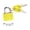 Yellow, variant on tooloflife Mini Padlock with 2 Keys for Suitcase Bag Luggage Case Lock Plastic 7 Colors