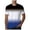 Blue, variant on Men's Gradient Color T-Shirt, Short Sleeve Crewneck, Casual Summer Top Yellow 12(XXXL)