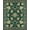Green, Pattern 1, variant on ODIKA 4'x6' Machine Washable Non-Slip Area Rug, Vintage Oriental High Traffic Rug, Green, 10735