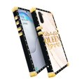 thumbnail image 2 of Daizag Funda Compatible Con Samsung Galaxy Note 10 B Queen Funda Lujo Elegante Mujer Niña Decoración De Metal Esquina Clásico Retro Suave Tpu Funda Para Samsung Galaxy Note 10, 2 of 5